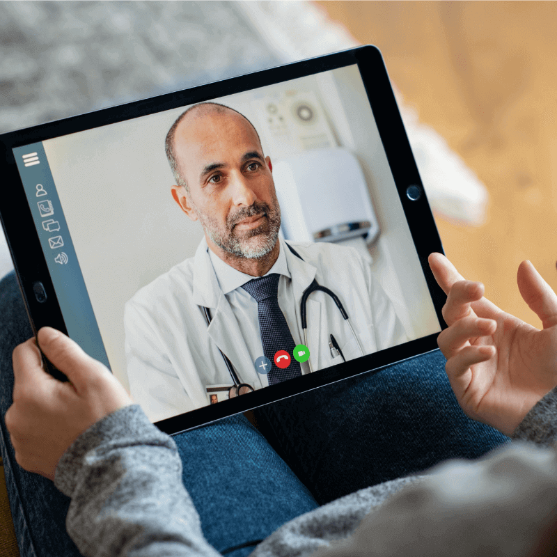 Virtual Consultation: video conference with doctor